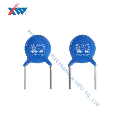 अच्छा मूल्य 125VAC / 250VAC / 300VAC सुरक्षा संधारित्र 10 - 82pF / 100 - 102pF / 471 - 472pF ऑनलाइन